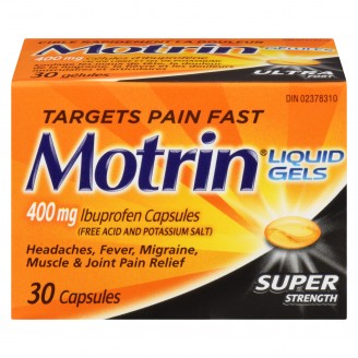 Motrin Super Strength Pain Relief Ibuprofen Liquid Gels